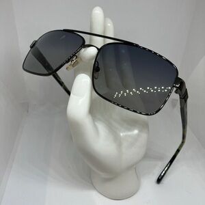 Versace Men Sunglasses Camo Polar Green Square 2141 1187/M9 58/16/140 Case Cloth